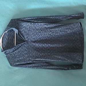 Columbia Quarter Zip Blue Heathered Size Medium